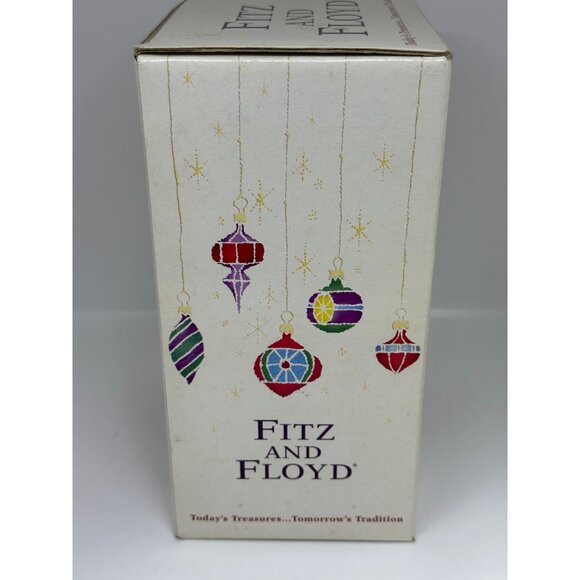 VTG Fitz & Floyd 7" Glass Christmas Ornament Snowman Beanie Hat Holiday Decor - Picture 4 of 7